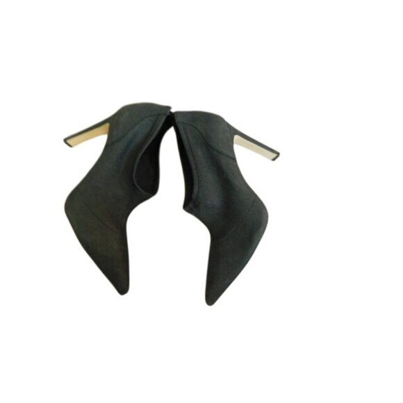 Badgley Mischka Size 8 Black STRETCH Pointy Toe Bootie Heels NWT - Picture 3 of 4